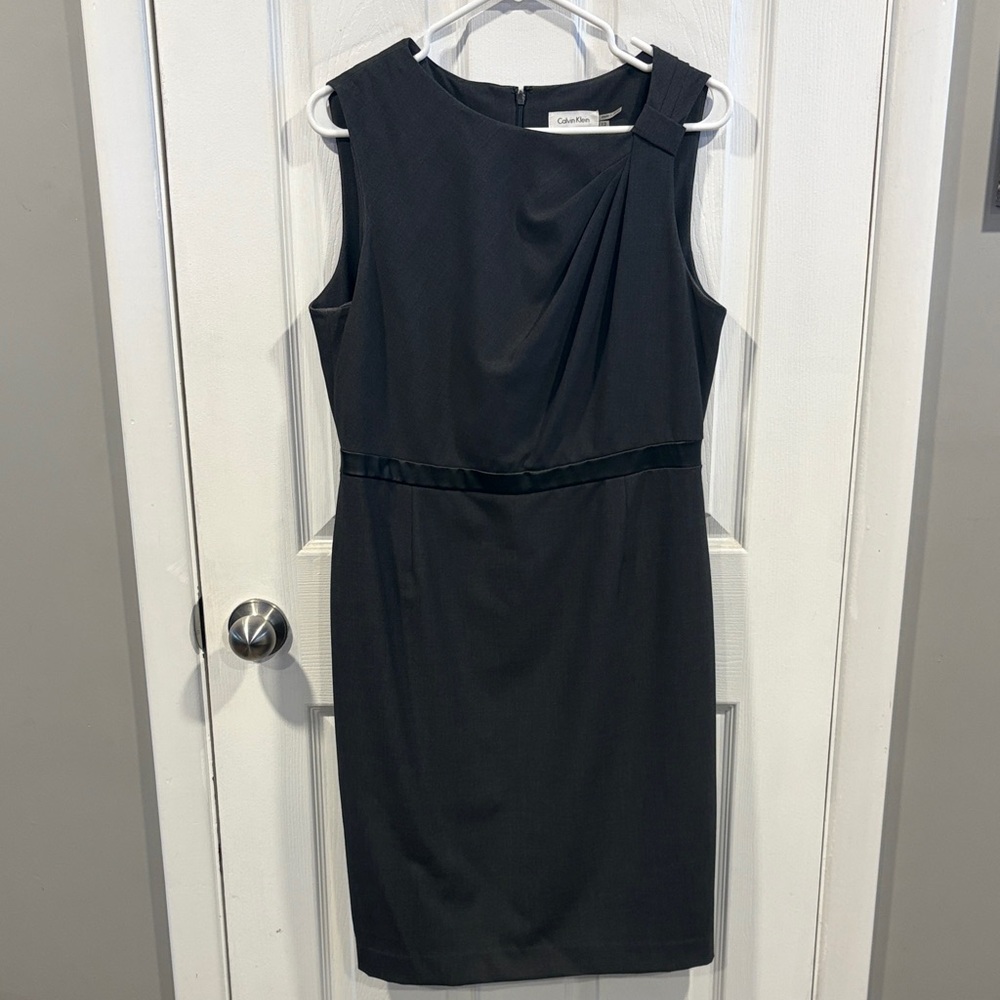Calvin Klein Charcoal Midi Dress Size 12